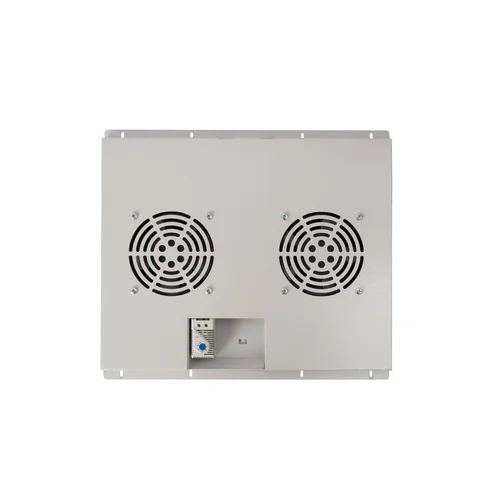 Блок вентиляторов для шкафов TFC глубиной 600мм, 2 вентилятора с терморегулятором, серый